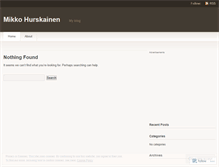Tablet Screenshot of mikkohurskainen.wordpress.com