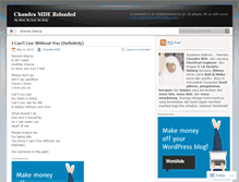 Tablet Screenshot of chandramde.wordpress.com