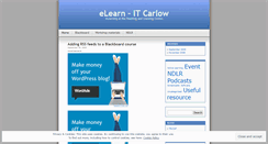 Desktop Screenshot of elearnitc.wordpress.com