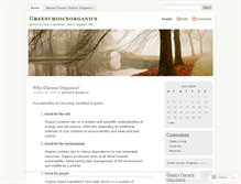 Tablet Screenshot of greenchoiceorganics.wordpress.com