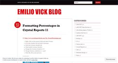 Desktop Screenshot of emiliovick.wordpress.com