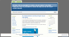 Desktop Screenshot of payingforalzheimerscare.wordpress.com