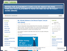 Tablet Screenshot of payingforalzheimerscare.wordpress.com