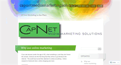 Desktop Screenshot of capnetmediamarketingsolutions.wordpress.com