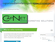 Tablet Screenshot of capnetmediamarketingsolutions.wordpress.com