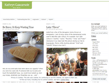 Tablet Screenshot of kathrynguacamole.wordpress.com