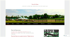 Desktop Screenshot of biketourdefarm.wordpress.com