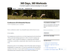 Tablet Screenshot of 365daysofsweat.wordpress.com
