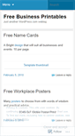 Mobile Screenshot of freebusinessprintables.wordpress.com