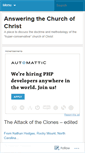 Mobile Screenshot of answeringchurchofchrist.wordpress.com