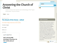 Tablet Screenshot of answeringchurchofchrist.wordpress.com