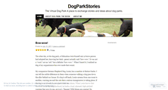 Desktop Screenshot of dogparkstories.wordpress.com