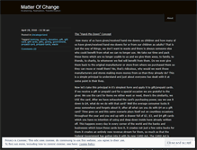 Tablet Screenshot of matterofchange.wordpress.com