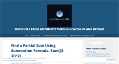 Desktop Screenshot of mathispower4u.wordpress.com