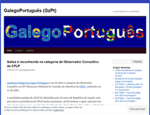 Tablet Screenshot of galegoportugues.wordpress.com