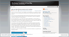 Desktop Screenshot of proenergyconsultantsoftexas.wordpress.com