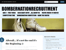 Tablet Screenshot of bombernationrecruitment.wordpress.com