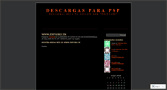 Desktop Screenshot of descargaspsp.wordpress.com