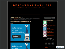 Tablet Screenshot of descargaspsp.wordpress.com