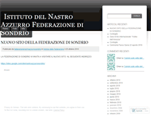 Tablet Screenshot of federazionenastroazzurrosondrio.wordpress.com