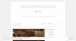 Desktop Screenshot of eliteeventproductions.wordpress.com