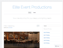 Tablet Screenshot of eliteeventproductions.wordpress.com