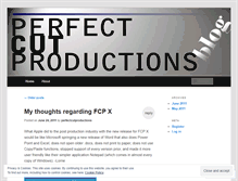 Tablet Screenshot of perfectcutproductions.wordpress.com