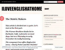 Tablet Screenshot of iloveenglishathome.wordpress.com