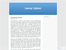 Tablet Screenshot of lennylipton.wordpress.com