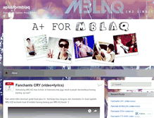 Tablet Screenshot of aplusformblaq.wordpress.com