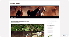 Desktop Screenshot of cavalomania.wordpress.com
