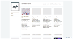 Desktop Screenshot of acrstudio.wordpress.com
