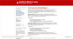 Desktop Screenshot of marquemedical.wordpress.com