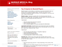 Tablet Screenshot of marquemedical.wordpress.com