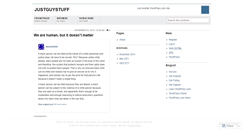 Desktop Screenshot of justguystuff.wordpress.com