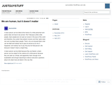 Tablet Screenshot of justguystuff.wordpress.com