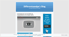 Desktop Screenshot of differentseedpe.wordpress.com