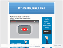 Tablet Screenshot of differentseedpe.wordpress.com
