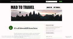 Desktop Screenshot of madtotravel.wordpress.com