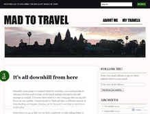Tablet Screenshot of madtotravel.wordpress.com
