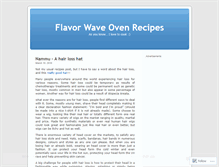 Tablet Screenshot of flavorwaveovenrecipes.wordpress.com