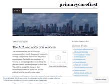 Tablet Screenshot of primarycarefirst.wordpress.com