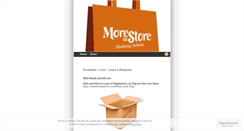Desktop Screenshot of moreinstoreca.wordpress.com