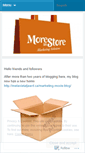 Mobile Screenshot of moreinstoreca.wordpress.com