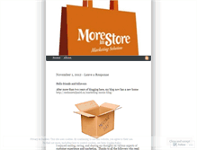 Tablet Screenshot of moreinstoreca.wordpress.com
