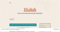 Desktop Screenshot of dleka.wordpress.com