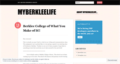 Desktop Screenshot of myberkleelife.wordpress.com