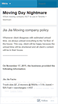 Mobile Screenshot of jiajiamoving.wordpress.com
