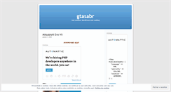 Desktop Screenshot of gtasabrasil.wordpress.com