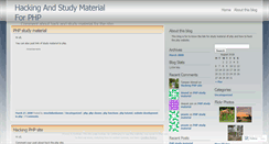 Desktop Screenshot of phphackers.wordpress.com